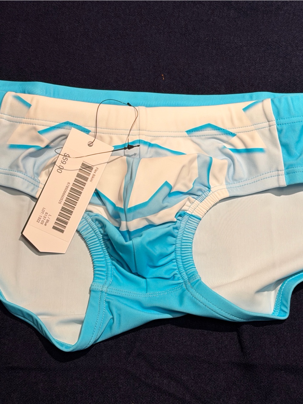 Idea: Nasty Pig Flex Bikini Blue White Large NWT Swimwear